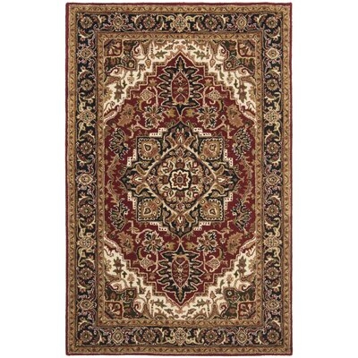 Chattooga Hand-Tufted Wool Red/Blue Area Rug - Image 0