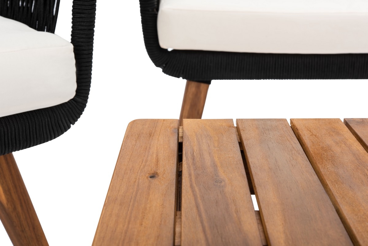 Prester 4 Pc Living Set - Black/Beige - Safavieh - Image 2