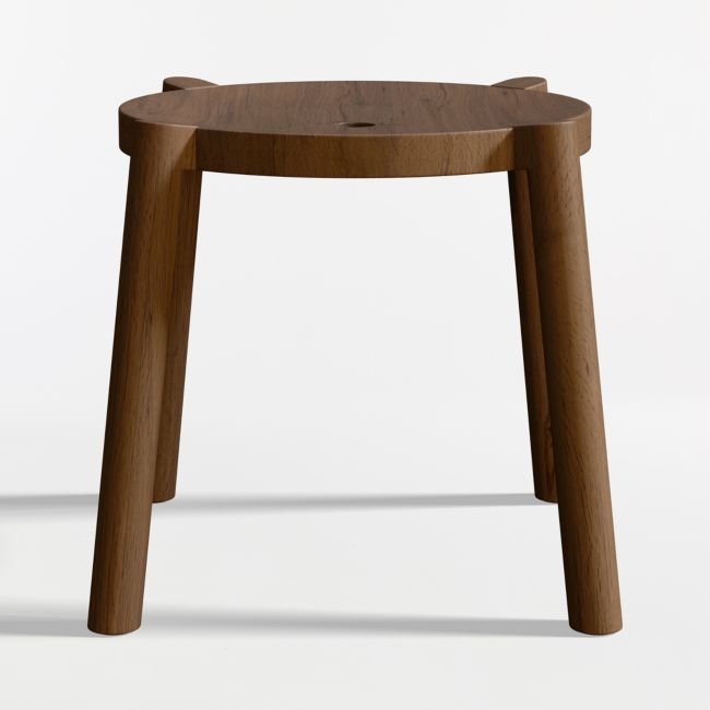 Set of 2 Bonnie Deep Brown Kids Stackable Play Stool - Image 0