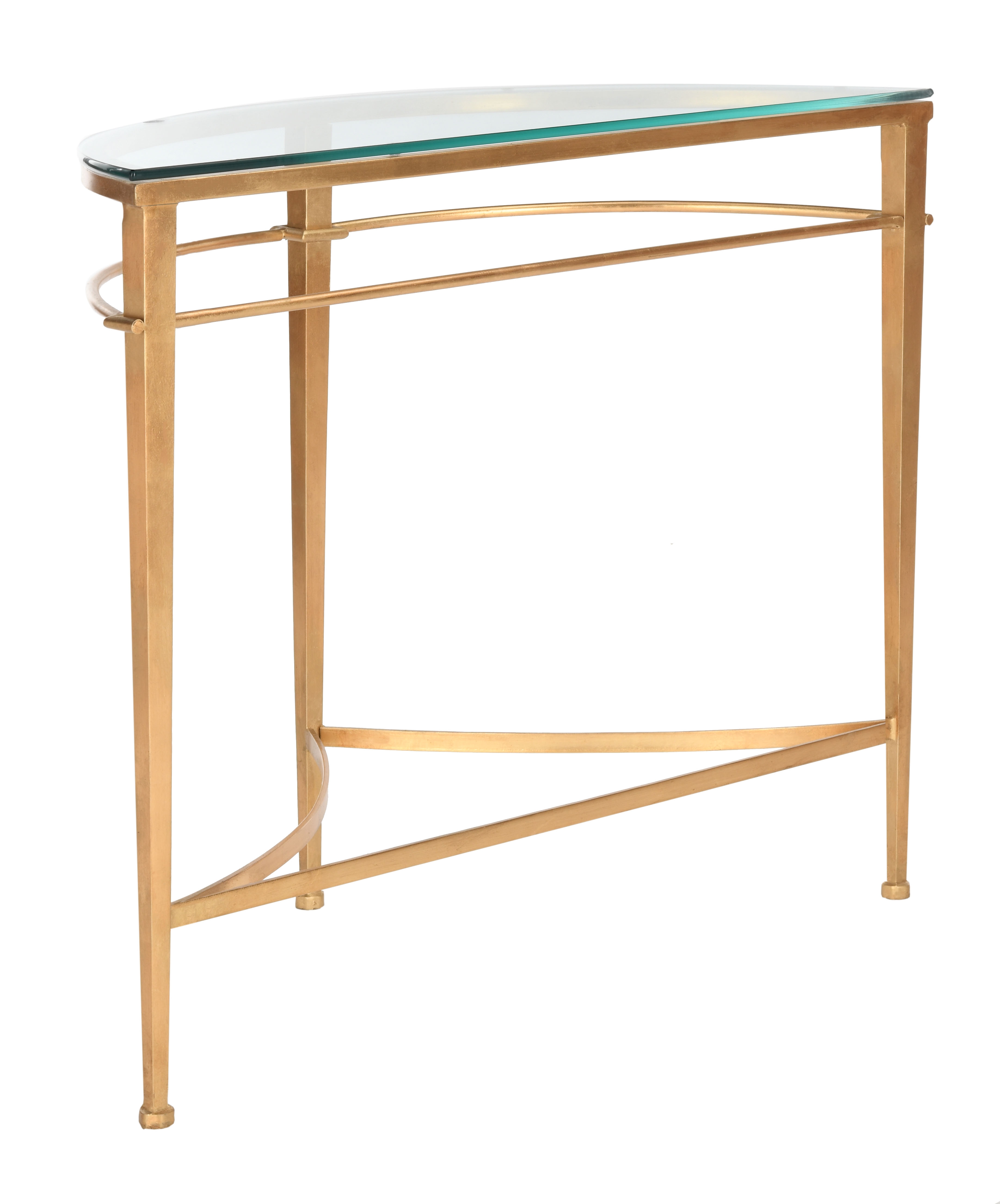 Baur Glass Console Table - Gold - Arlo Home - Image 0