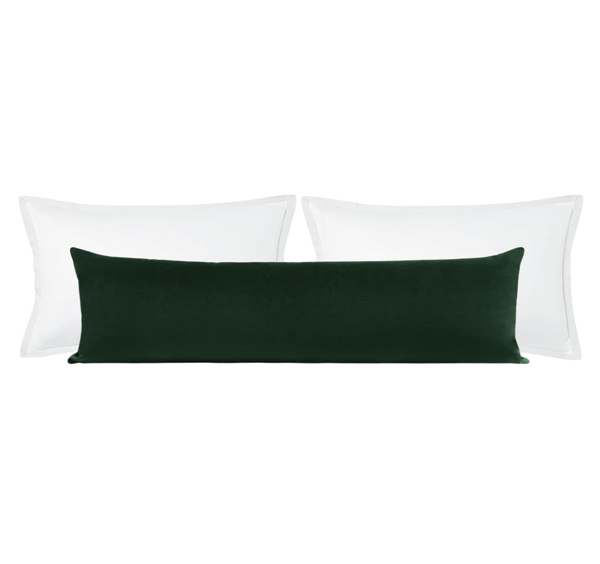 THE XL LUMBAR :: SOCIETY VELVET // EMERALD - 14" X 48" - Image 0