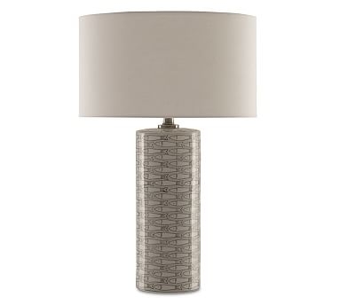 Muir Porcelain Table Lamp, Grey - Image 0