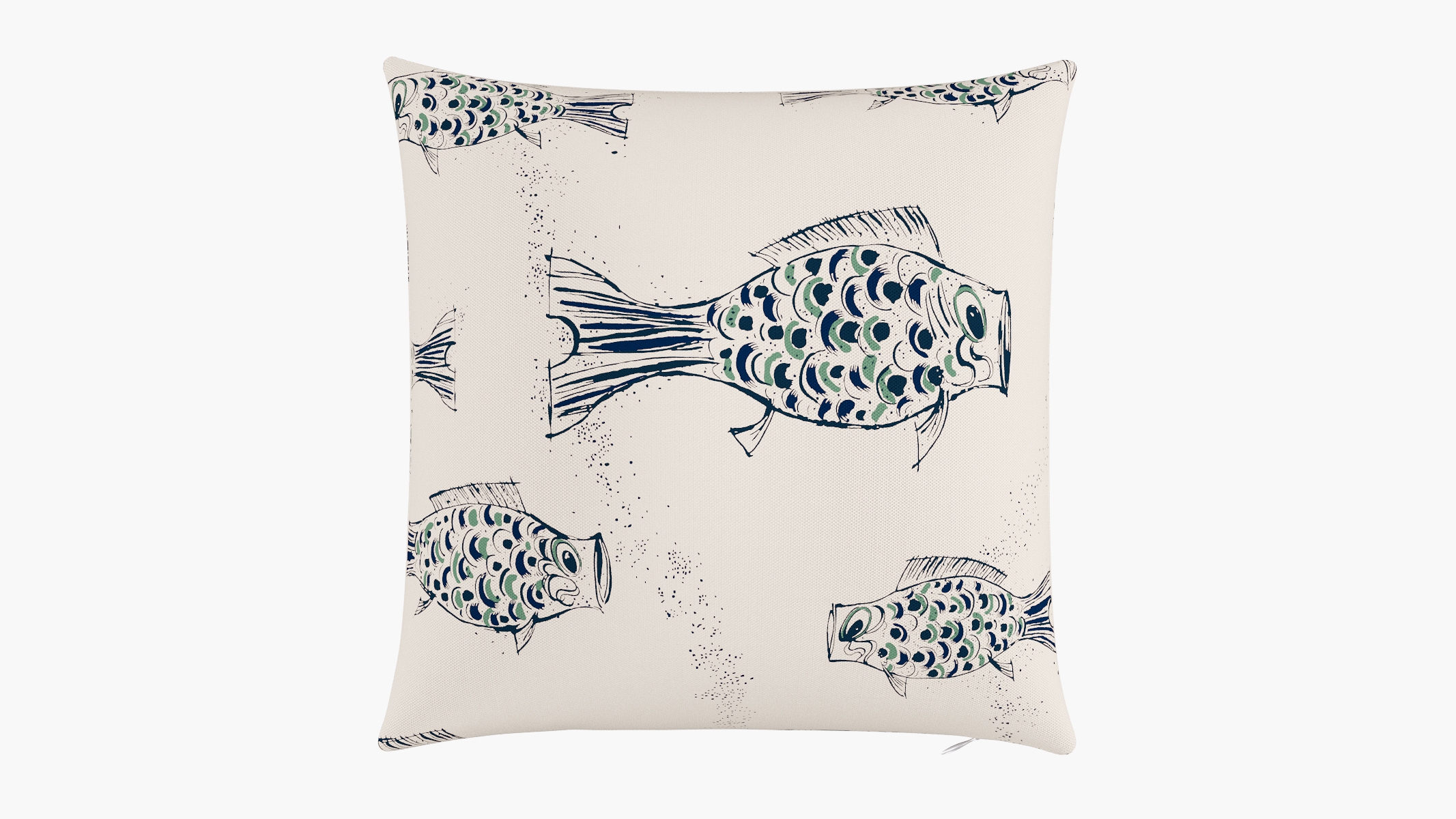 Throw Pillow 20", Canvas Sakana, 20" x 20" - Image 0