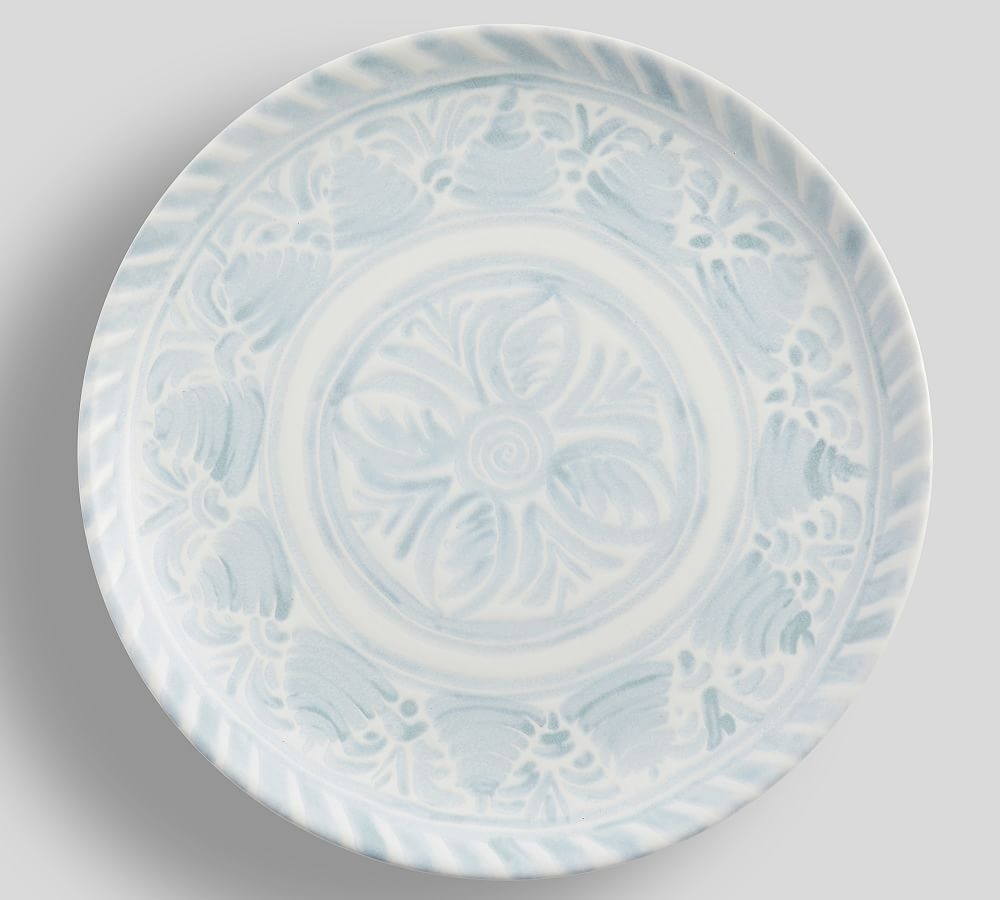 Chambray Tile Stoneware Dinner Plates, Set of 4 - Image 0