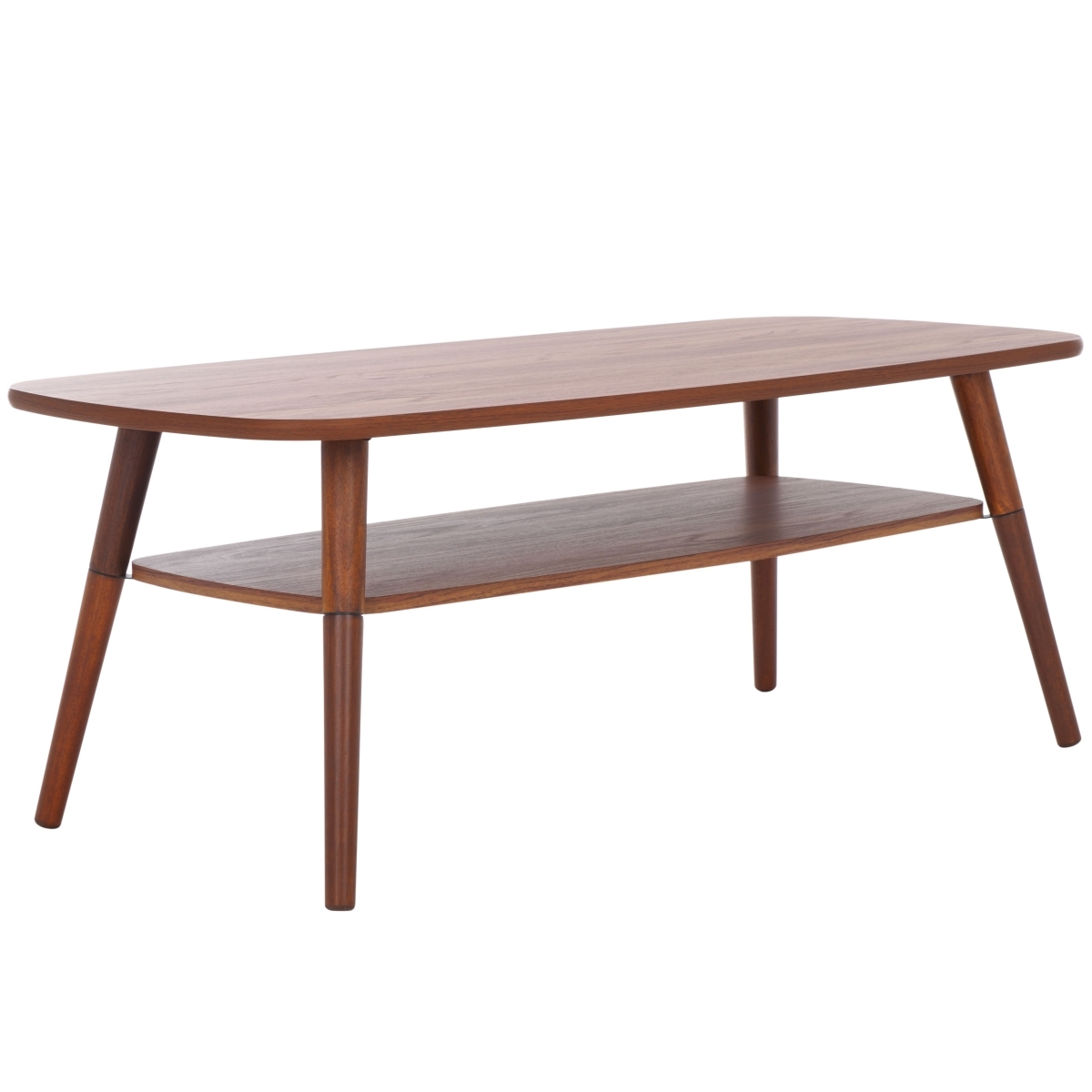 Karou 2 Tier Coffee Table - Walnut - Safavieh - Image 6