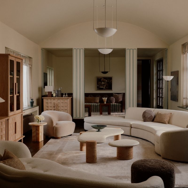 Le Marché Taupe Accent Chair by Athena Calderone - Image 2