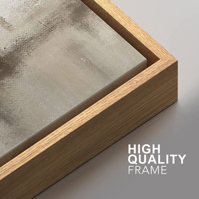 SIGNLEADER Framed Canvas Print Wall Art Set Pastel Grunge Forest Tree Landscape Abstract Shapes Illustration Modern Art Decorative Nordic Minimal Zen For Living Room, Bedroom, Office - Image 1