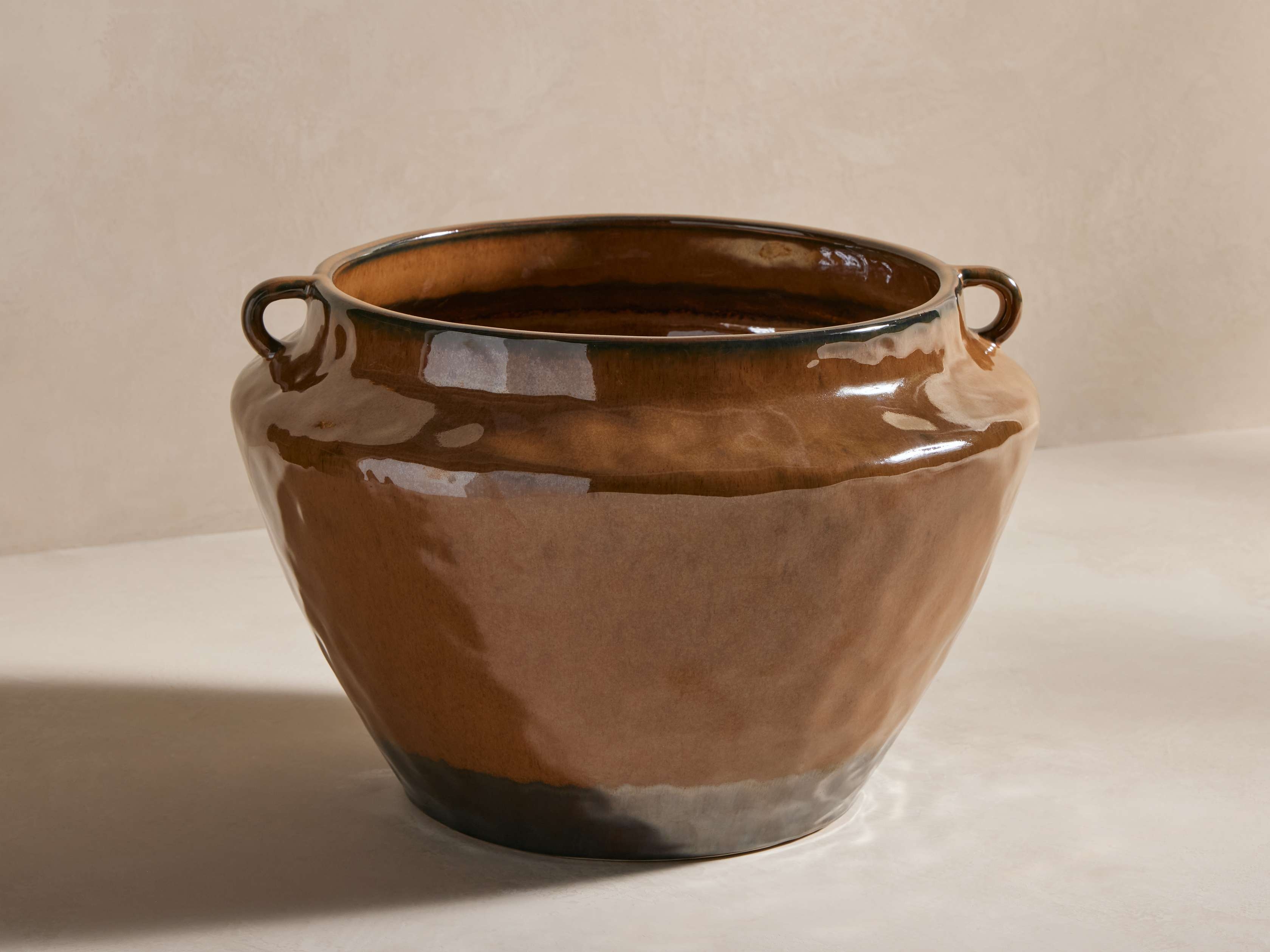 Bronwen Pot in Ceramic Brown  Praline - Image 0