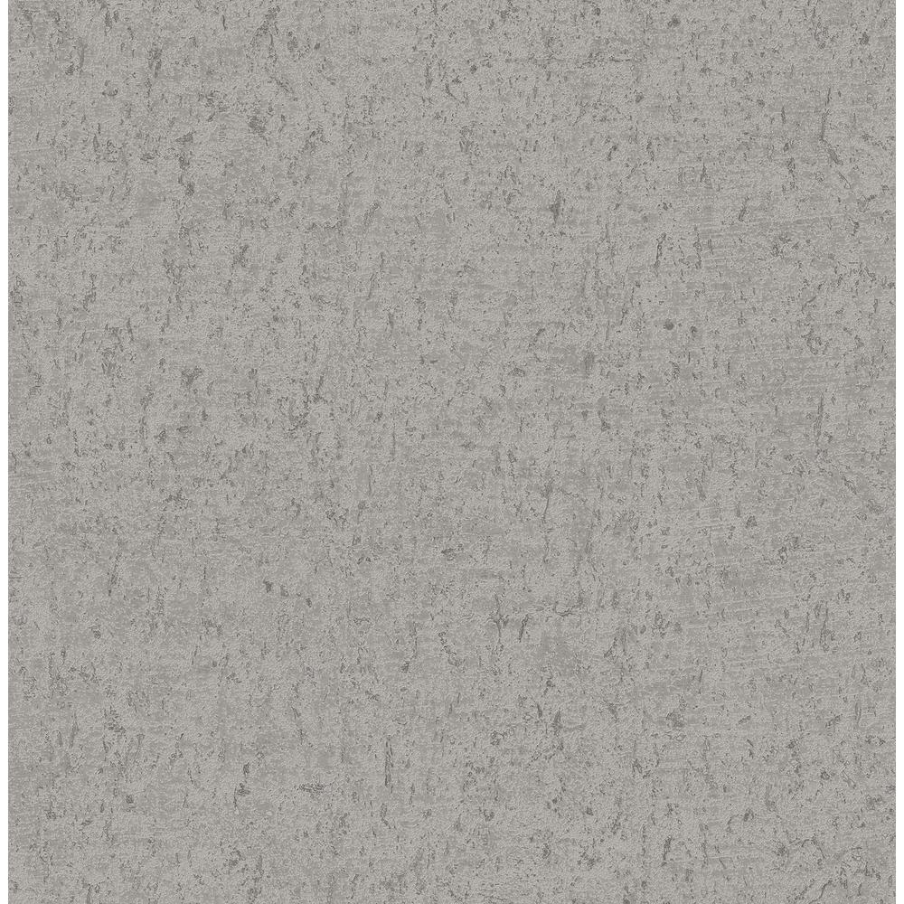 Decorline 56.4 Sq. Ft. Guri Grey Concrete Texture Wallpaper - Image 0