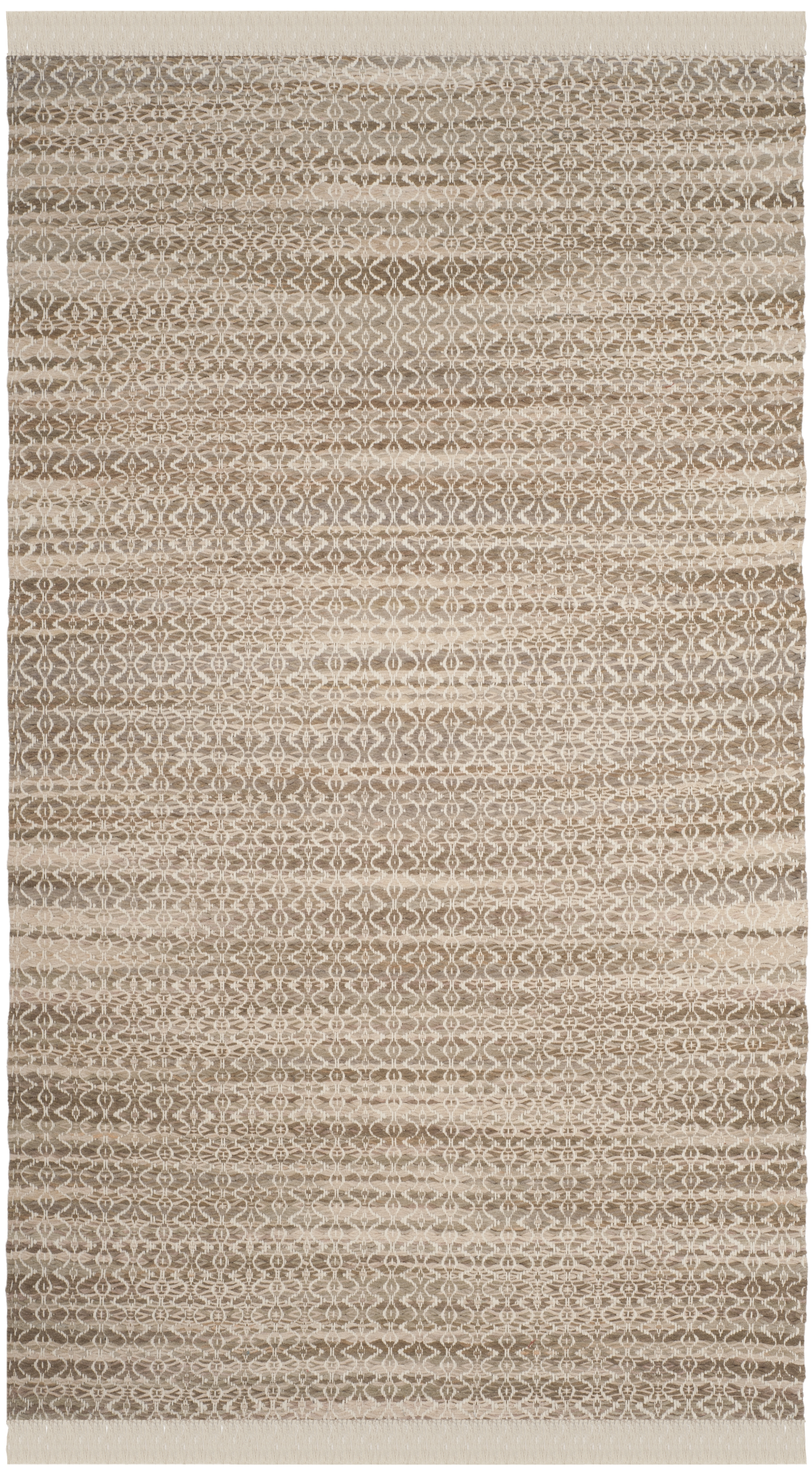 Arlo Home Hand Tufted Area Rug, BOS708A, Beige/Ivory,  6' X 9' - Image 0