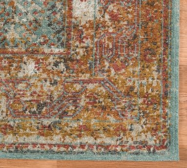Caroll Persian-Style Synthetic Rug, 2'7" x 7'6", - Image 5