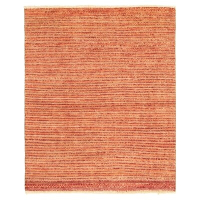 One-of-a-Kind Phi Hand-Knotted 2010s Ziegler Red/Ivory 4' x 4'10" Wool Area Rug - Image 0