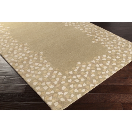 Athena Green Indoor 9' x 12' Handmade Rug - Image 1