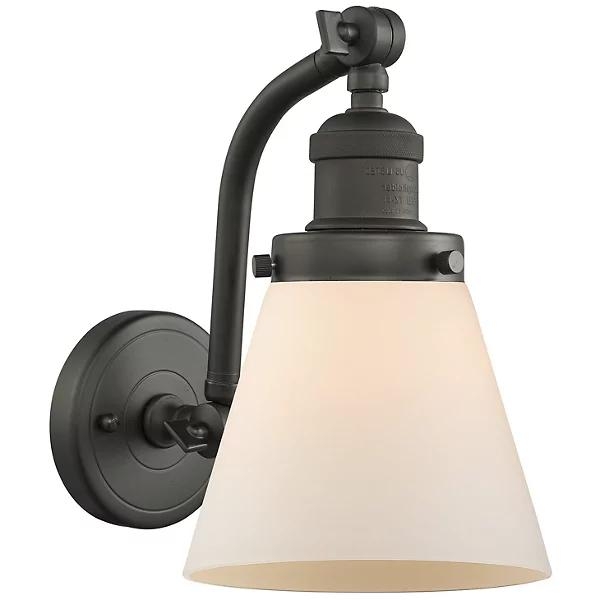 Zachary Glass Curved Arm Wall Sconce - Image 0