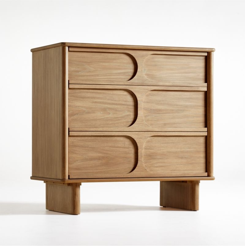 Wes 3-Drawer Wood Dresser - Image 2