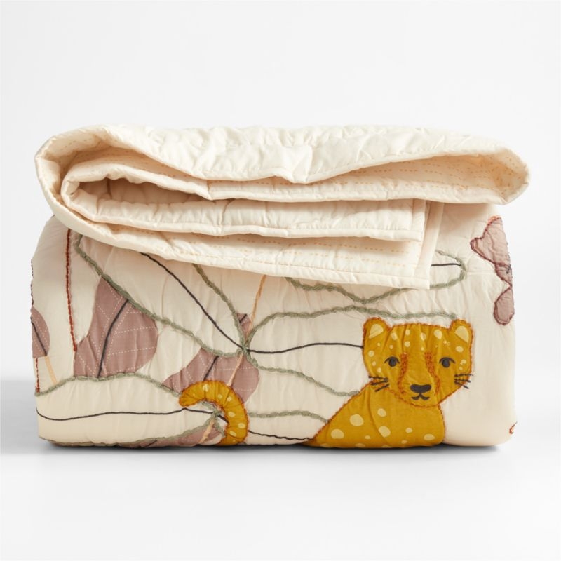 Lovely Leopard Cotton Voile Kids Full/Queen Quilt - Image 2