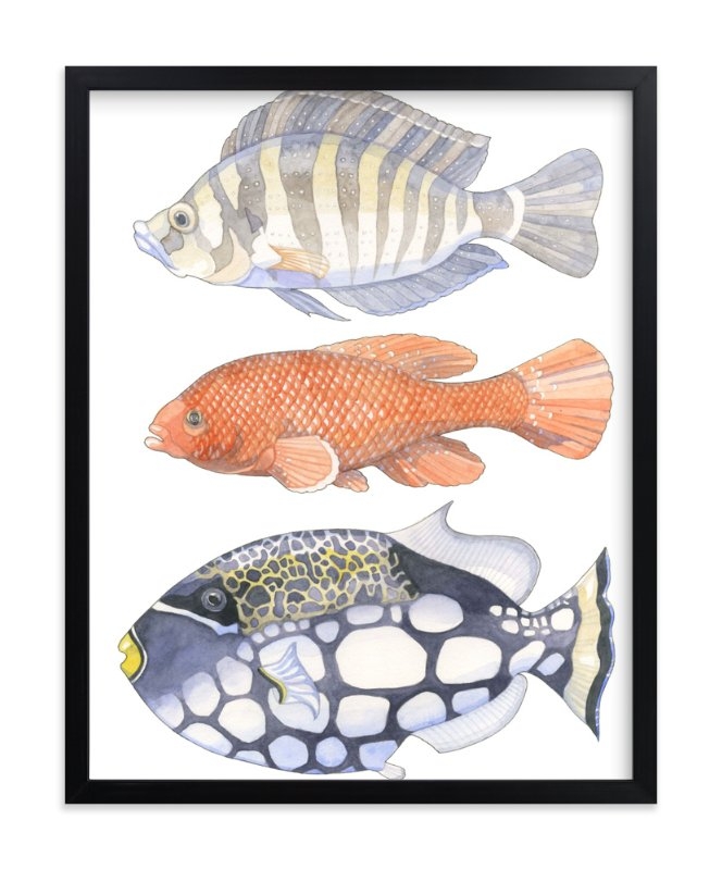 Three Fish Limited Edition Fine Art Print 1 - Image 0