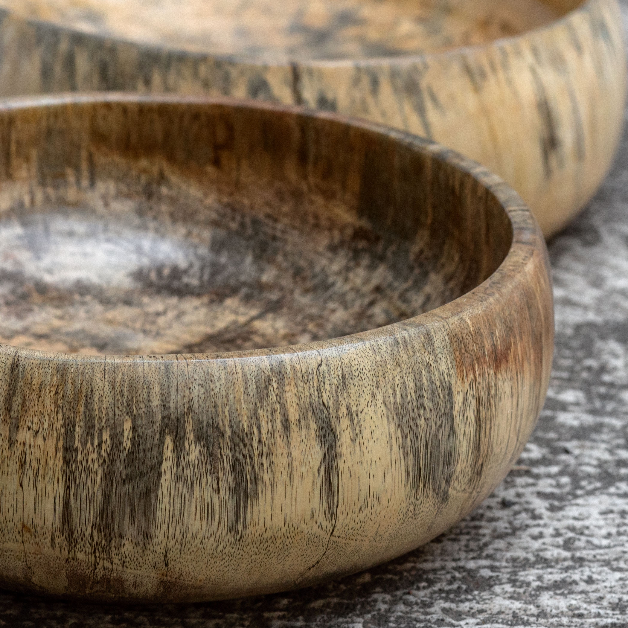 Tamarind Wood Bowls, S/2 - Image 1