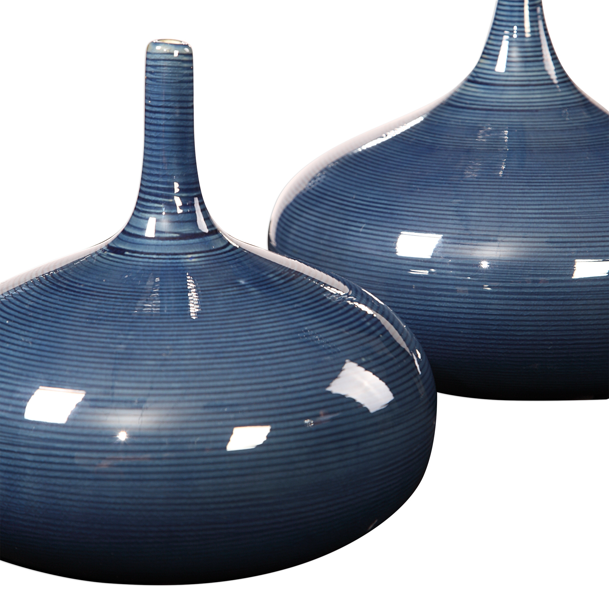 Zayan Blue Vases, S/2 - Image 3
