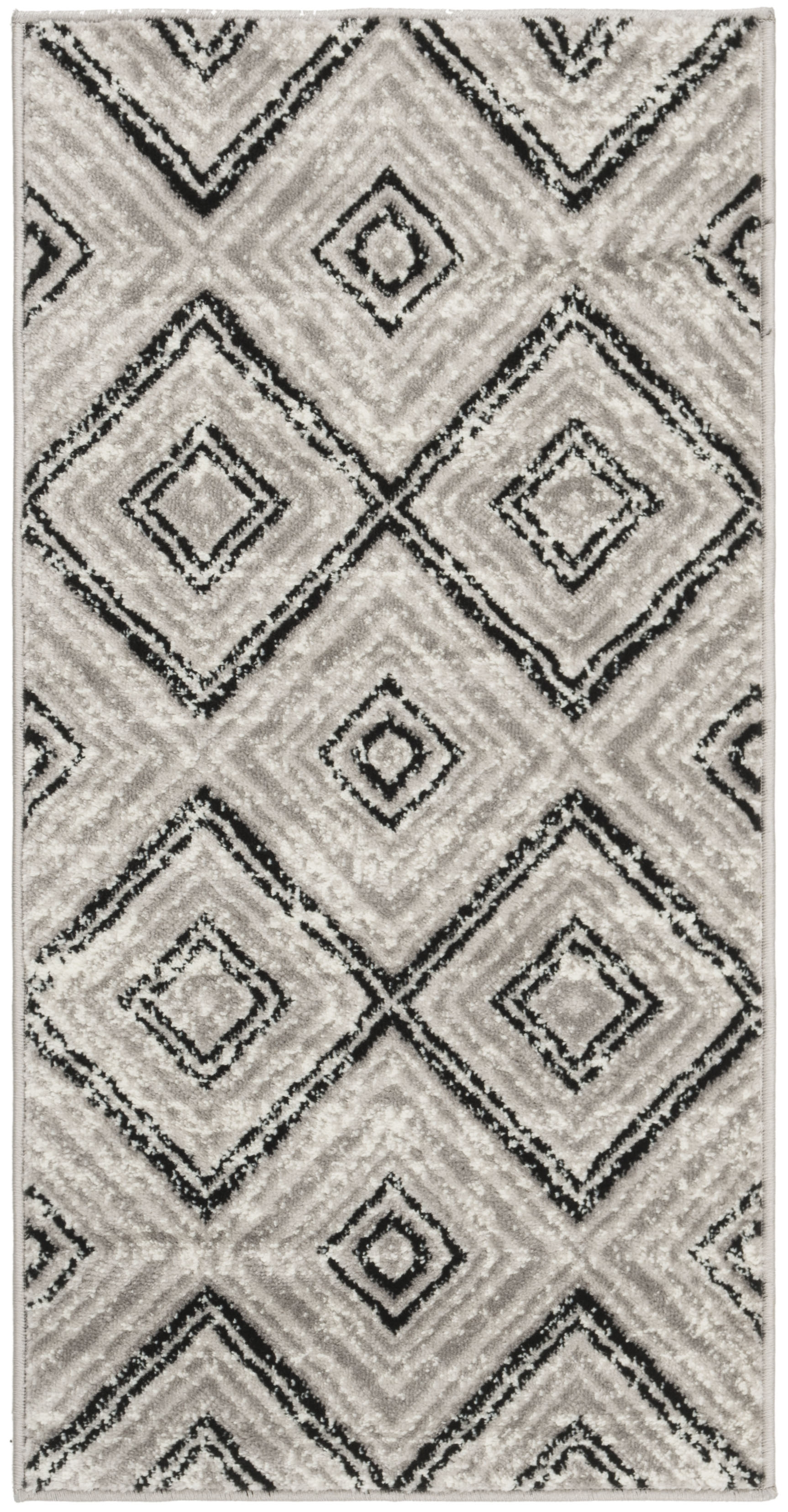 Arlo Home Woven Area Rug, SKY120J, Grey/Black,  2' X 4' - Image 0