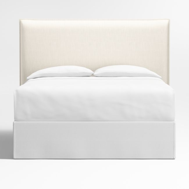 Arvada 54" Ivory Upholstered Queen Headboard - Image 0