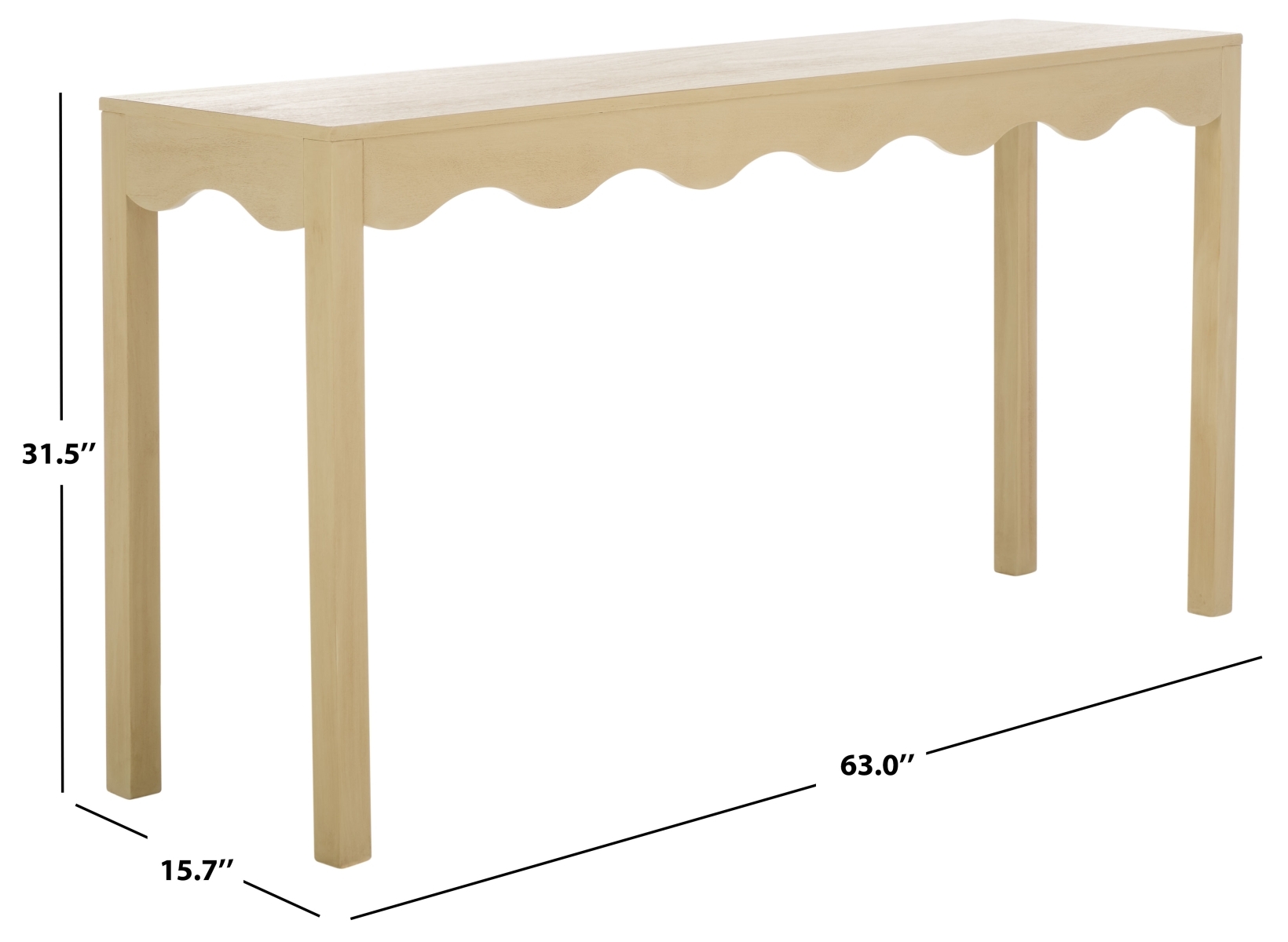 Lilith Wavy Console - Natural - Image 7