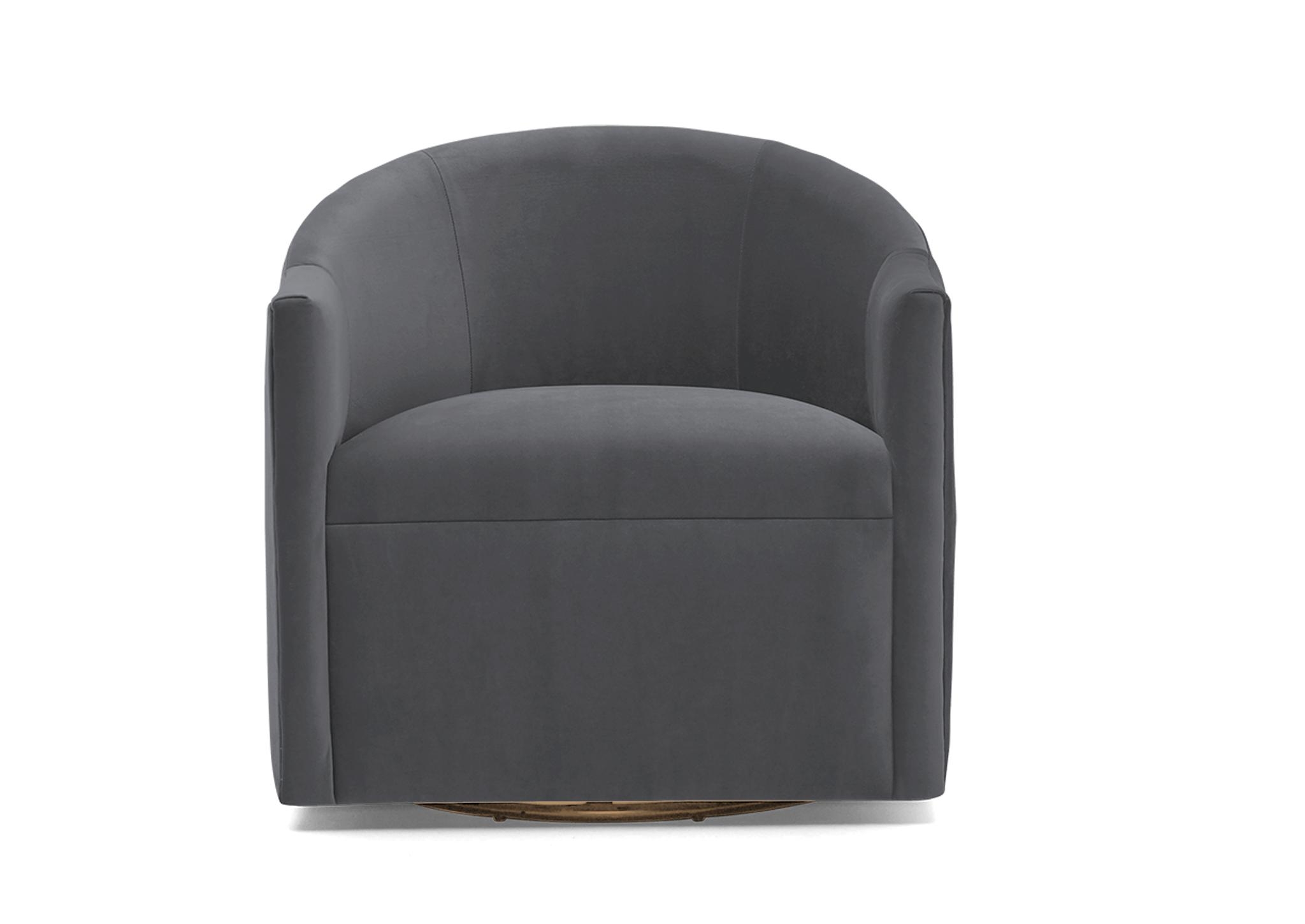 Gray Jolie Mid Century Modern Swivel Chair - Essence Ash - Image 0