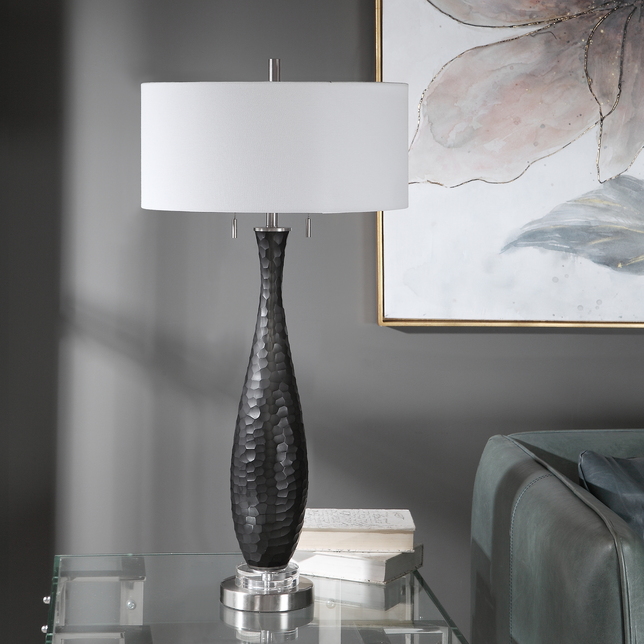 Jothan Frosted Black Table Lamp - Image 5