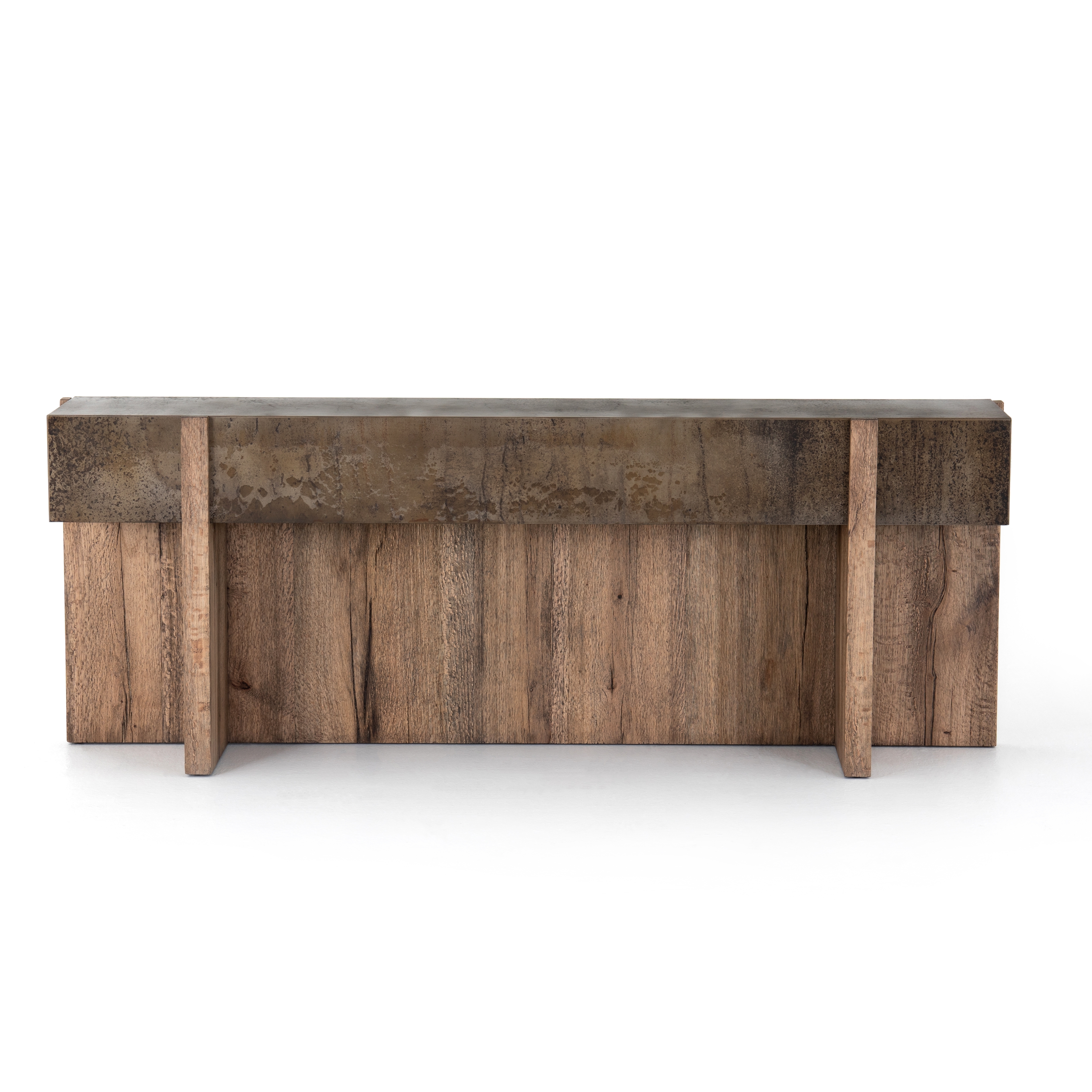 Bingham Console Table-Distressed Iron - Image 4
