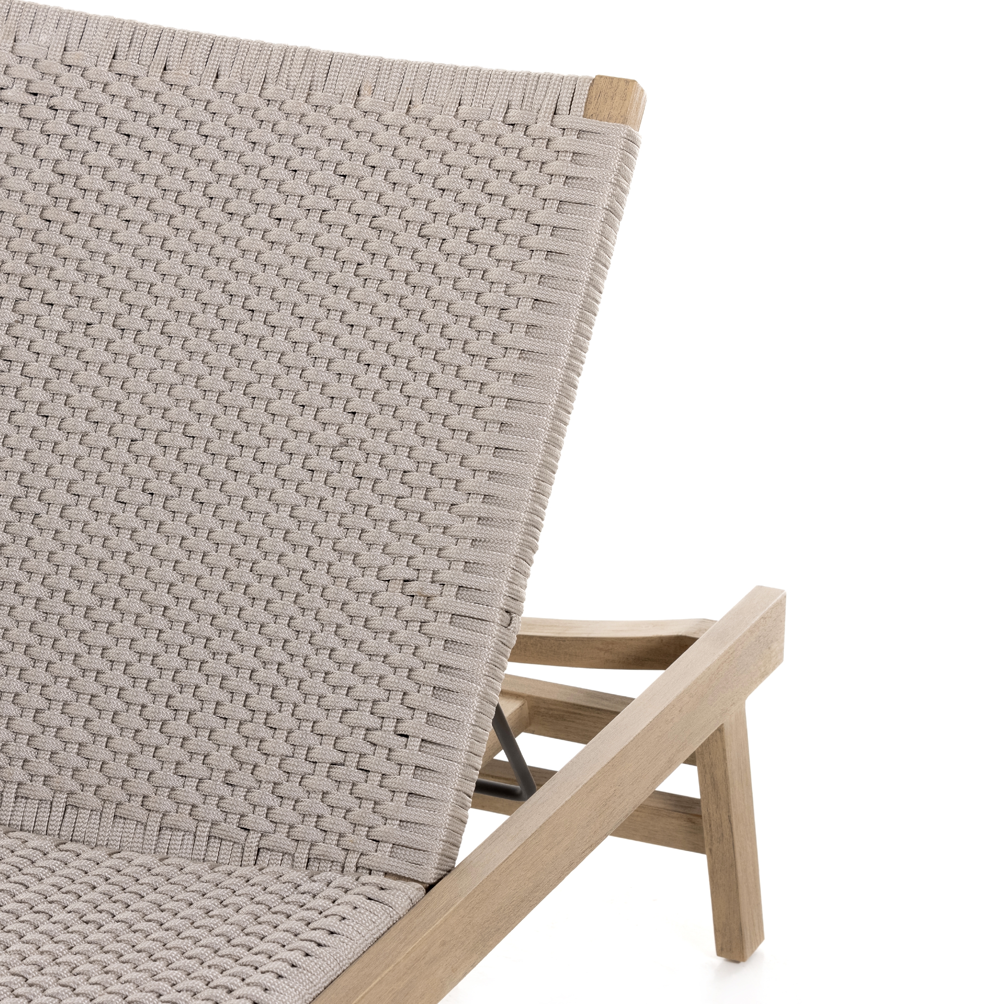 Delano Outdoor Chaise Lounge-Brown - Image 11