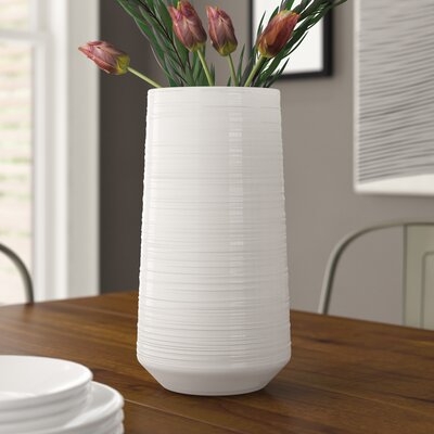 Kingsland Matte Porcelain Pear-Shaped Table Vase - Image 0