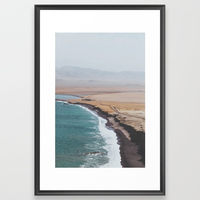 Paracas, Peru I Framed Art Print by Luke Gram - Scoop Black - Large 24" x 36"-26x38 - Image 0