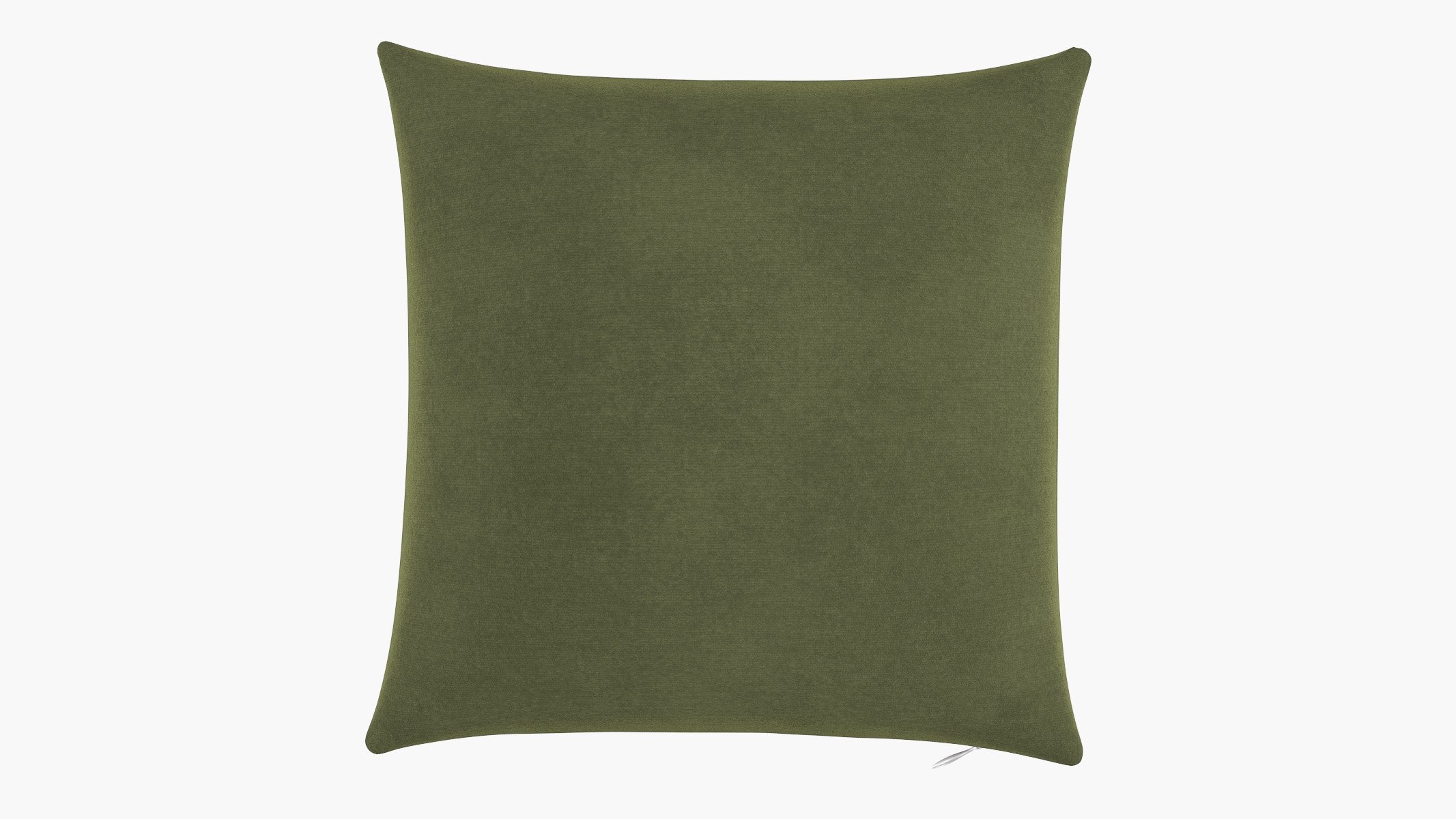 Throw Pillow 16", Zucchini Luxe Velvet, 16" x 16" - Image 0