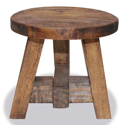 Solid Reclaimed Wood Stool - Image 0