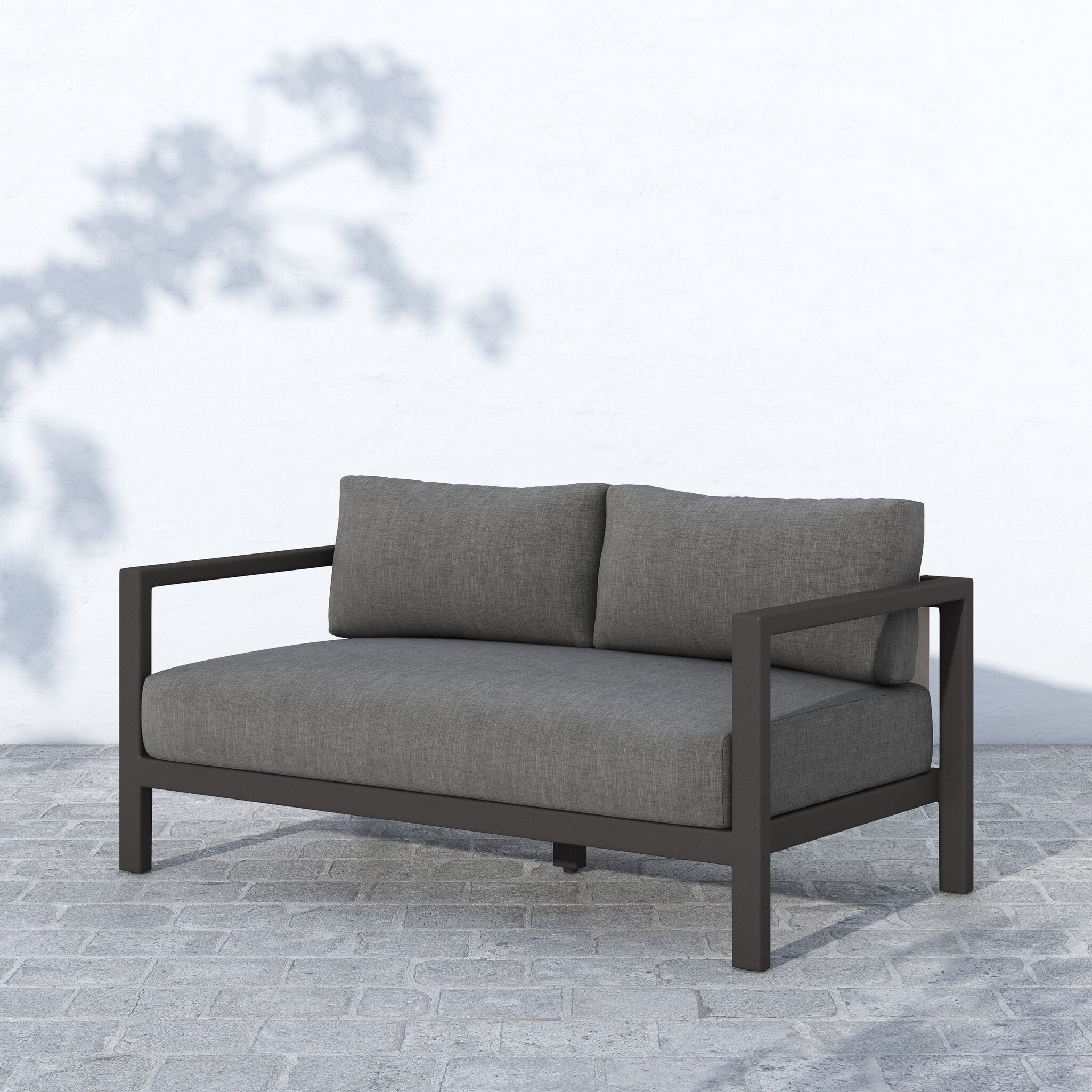 Sonoma Outdoor Sofa, Bronze - Venao Charcoal - Image 4