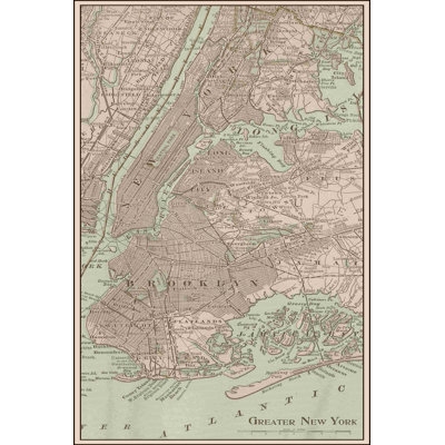Tinted Map Of New York - Image 0