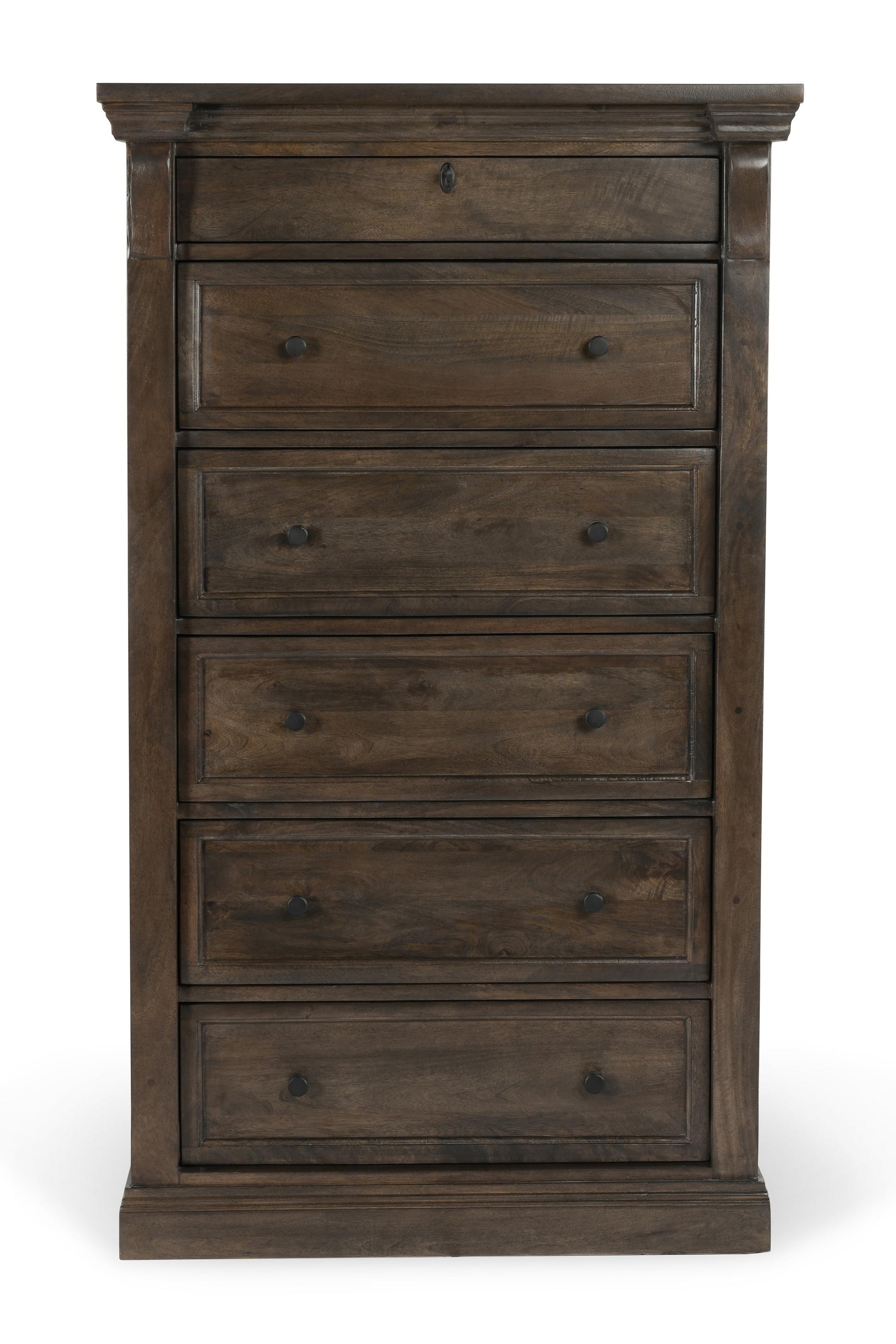 Adelaide Wood 6Dwr Chest Cocoa Brown - Image 1