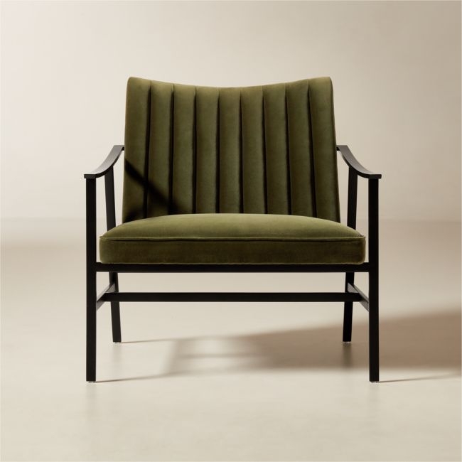 Blair Green Velvet Accent Chair by Paul McCobb - Image 0