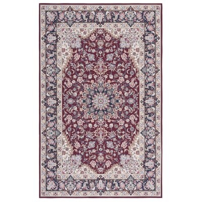 Gulabsa Oriental Red / Navy Area Rug - Image 0