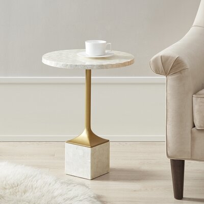 Maxwell Pedestal End Table - Image 0