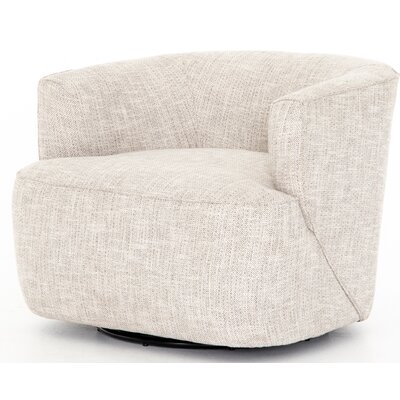 Tanta 35'' Wide Polyester Swivel Barrel Chair - Image 0