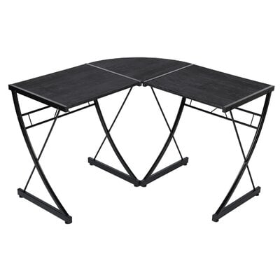 18.9 In. L-Shaped Computer Desk With Metal Frame - Image 0
