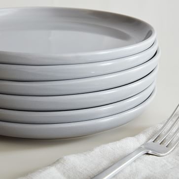 Stoneware Dinnerware, Salad Plate, Frost Gray, Set of 6 - Image 2