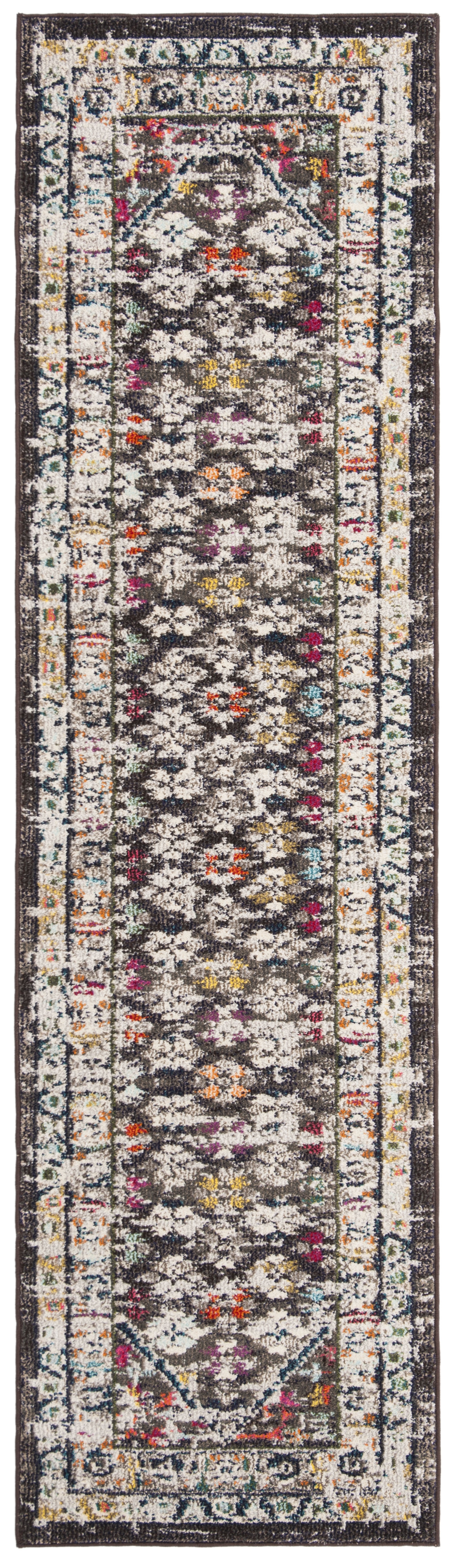 Arlo Home Woven Area Rug, MNC255T, Brown/Grey,  2' 2" X 8' - Image 0