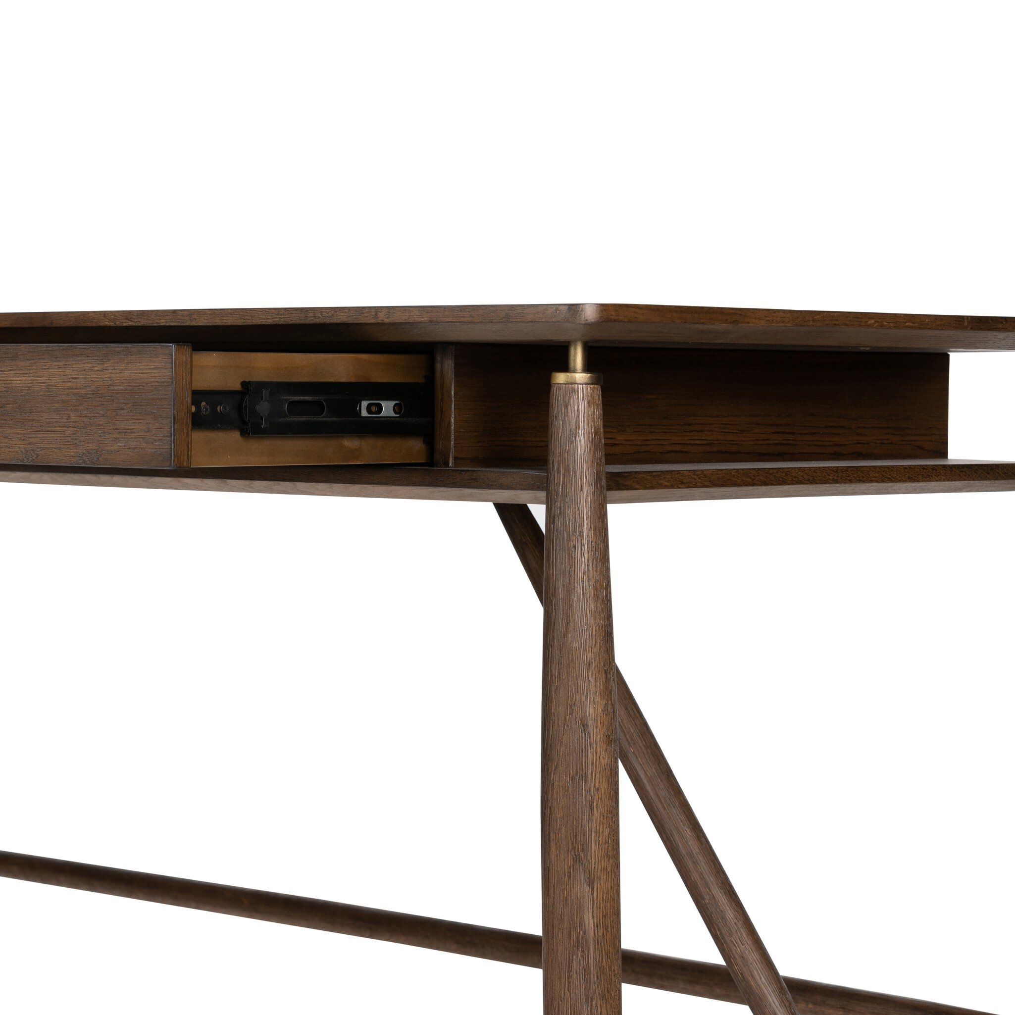 Markia Desk - Aged Oak Veneer - Image 11
