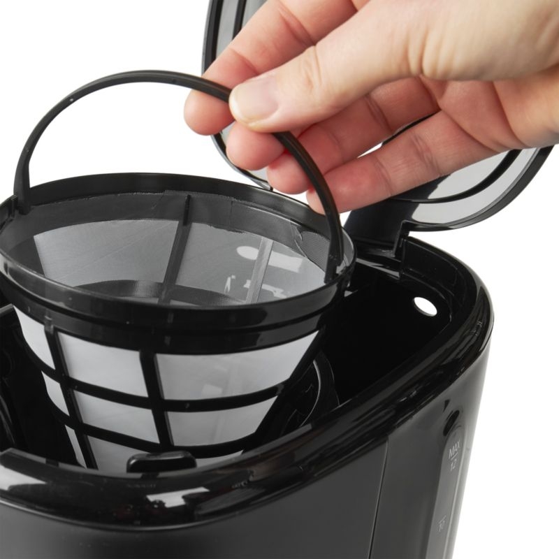HADEN Heritage Black and Chrome 12-Cup Programmable Coffee Maker - Image 7