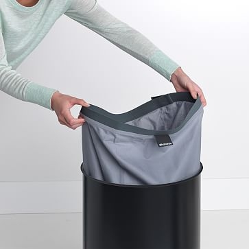 Laundry Hamper with Cork Lid, 9.2 Gallon (35 liter), White - Image 3