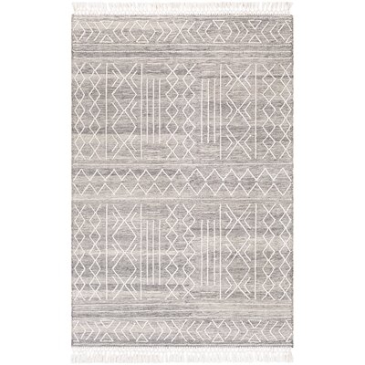 Cypres Geometric Hand-Tufted Wool Ash Gray Area Rug - Image 0