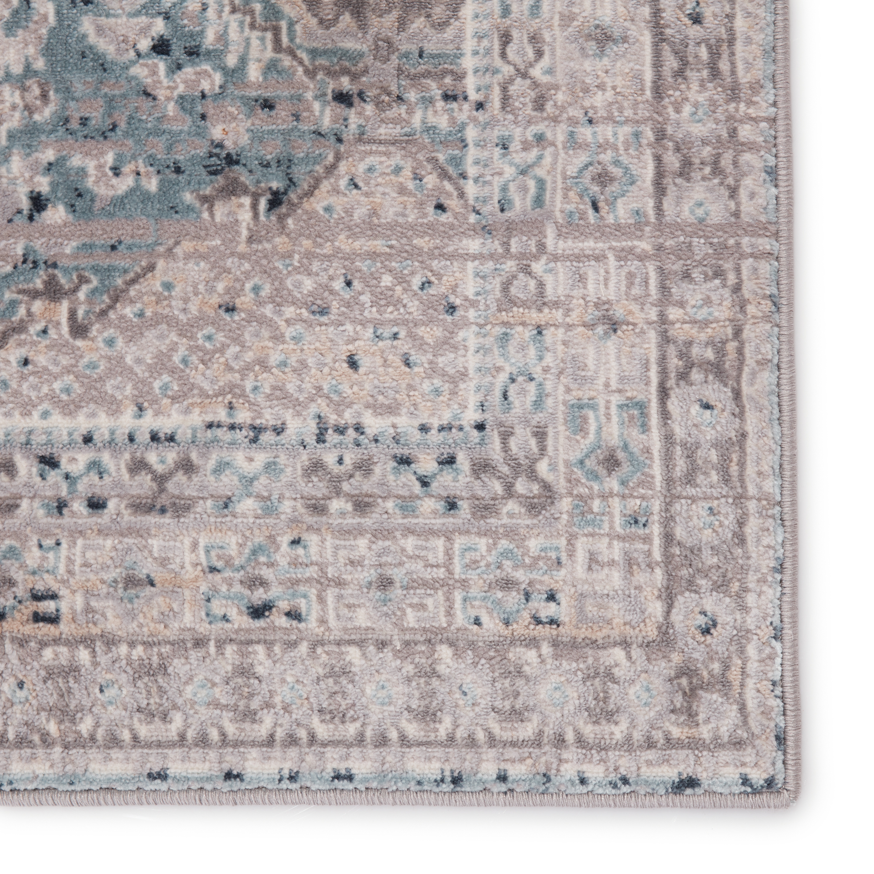 Vibe by Cabazon Trellis Gray/ Blue Area Rug (9'X13') - Image 3