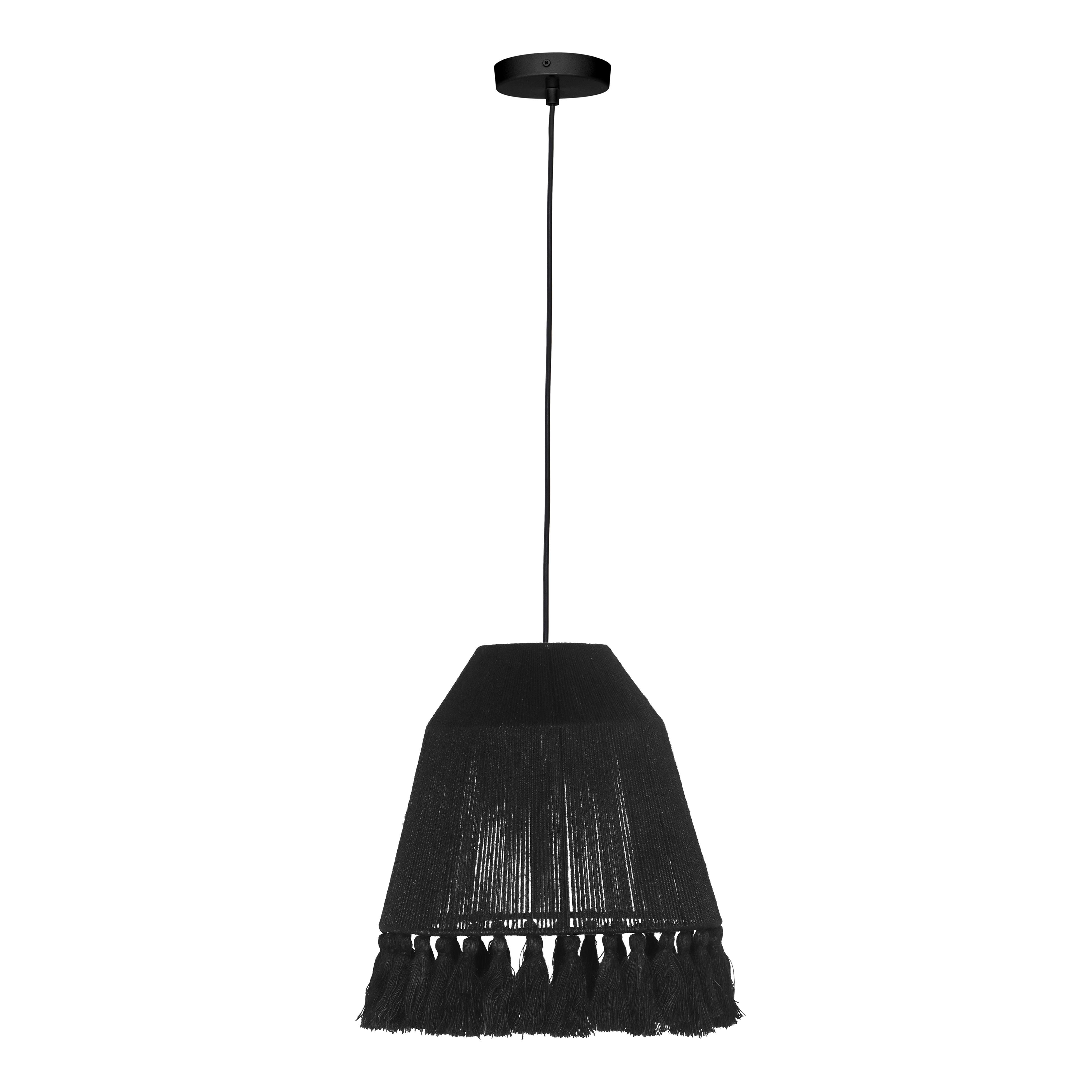Bokaro Black Jute Pendant Lamp - Image 0